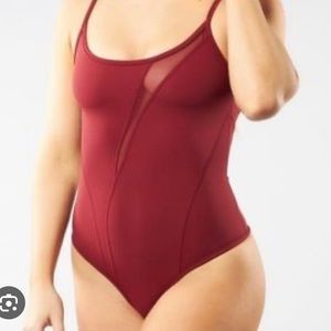 Budfbunny burgundy bodysuit size medium